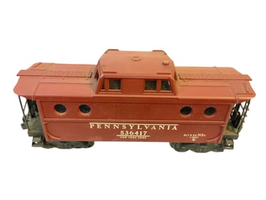 1950s Lionel Pennsylvania Porthole-style Caboose 536417 Illuminated O-gauge