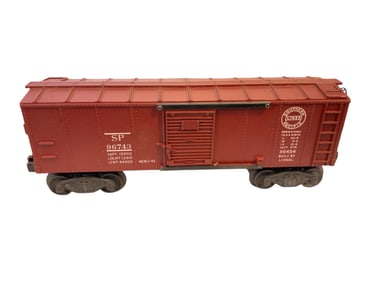 1950s Lionel Southern Pacific Boxcar 96743 Sliding Doors in original box X6454 O-gauge