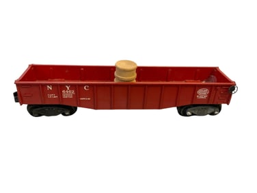 Vintage Lionel NYC6462 Red Gondola Car with Wood Barrel in original box O-gauge