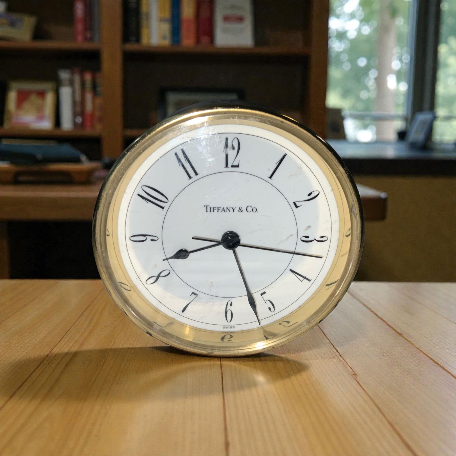 Tiffany & Co Brass Clock (1 of 4)