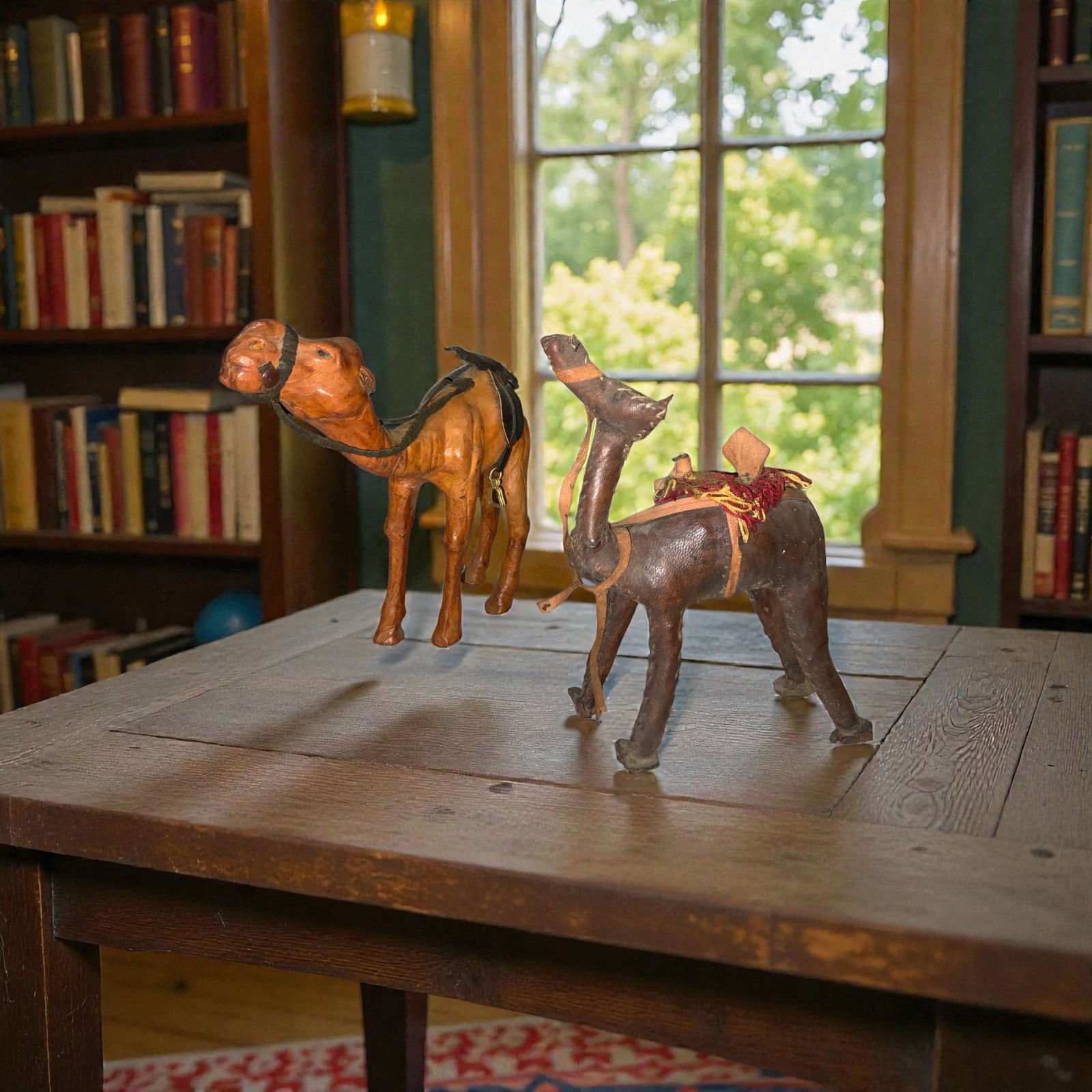 Two Leather Dromedary Camel Figures (1 of 4)