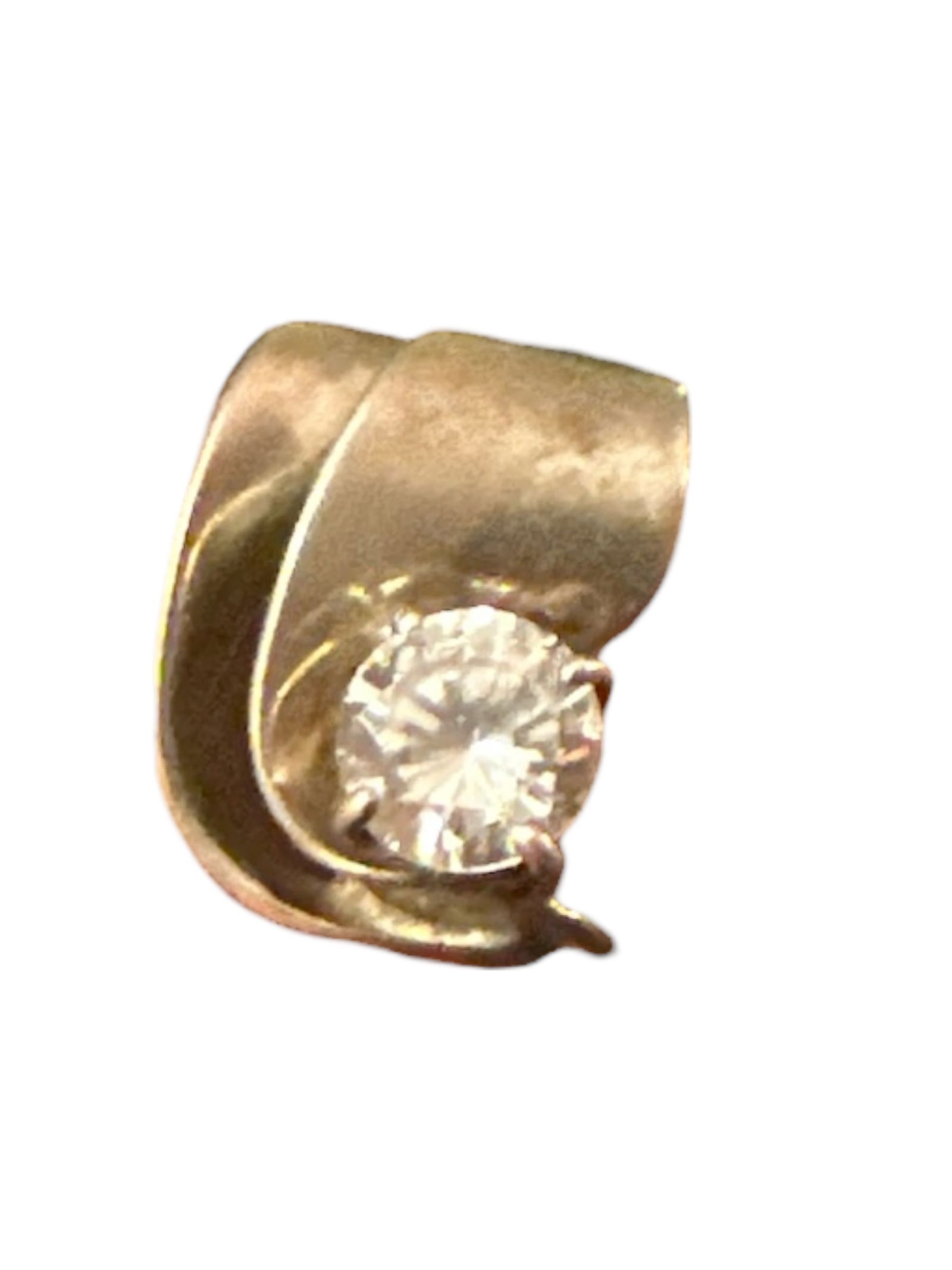 Sterling Silver Cocktail Ring with Large Clear Stone size 8: Sterling Silver Cocktail Ring with Large Clear Stone size 8