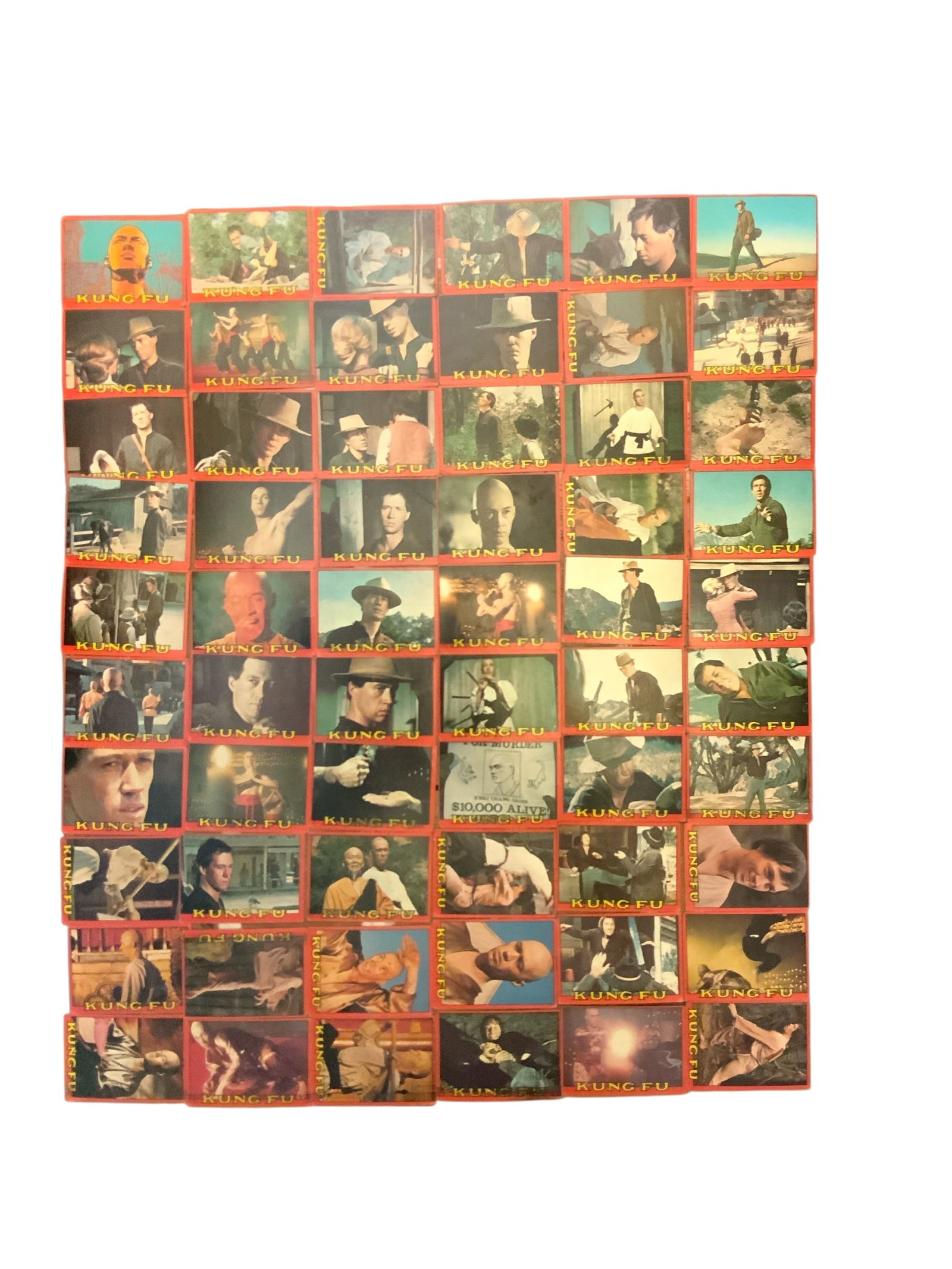 1973 Kung Fu Tv Show Vintage Trading Cards Complete Set of 60 Topps: 1973 Kung Fu Tv Show Vintage Trading Cards Complete Set of 60 Topps. Puzzle backs.
