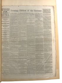 Civil War News, Lincoln Assassination Newspaper Scrapbook