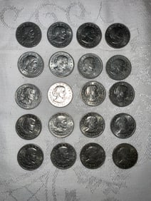 20 Susan B Anthony $1 Coins 1979