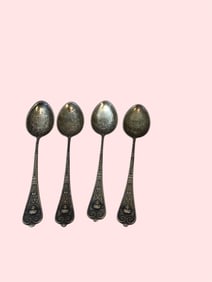 Collection of 4 small antique spoons