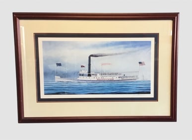 Framed Nautical Art By Scott Cameron entitled “:Brandywine”  signed and numbered