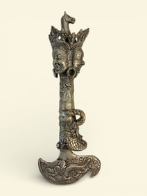 Tibetan Buddhist Hayagriva Chopper /kartika or phurba (ritual dagger)