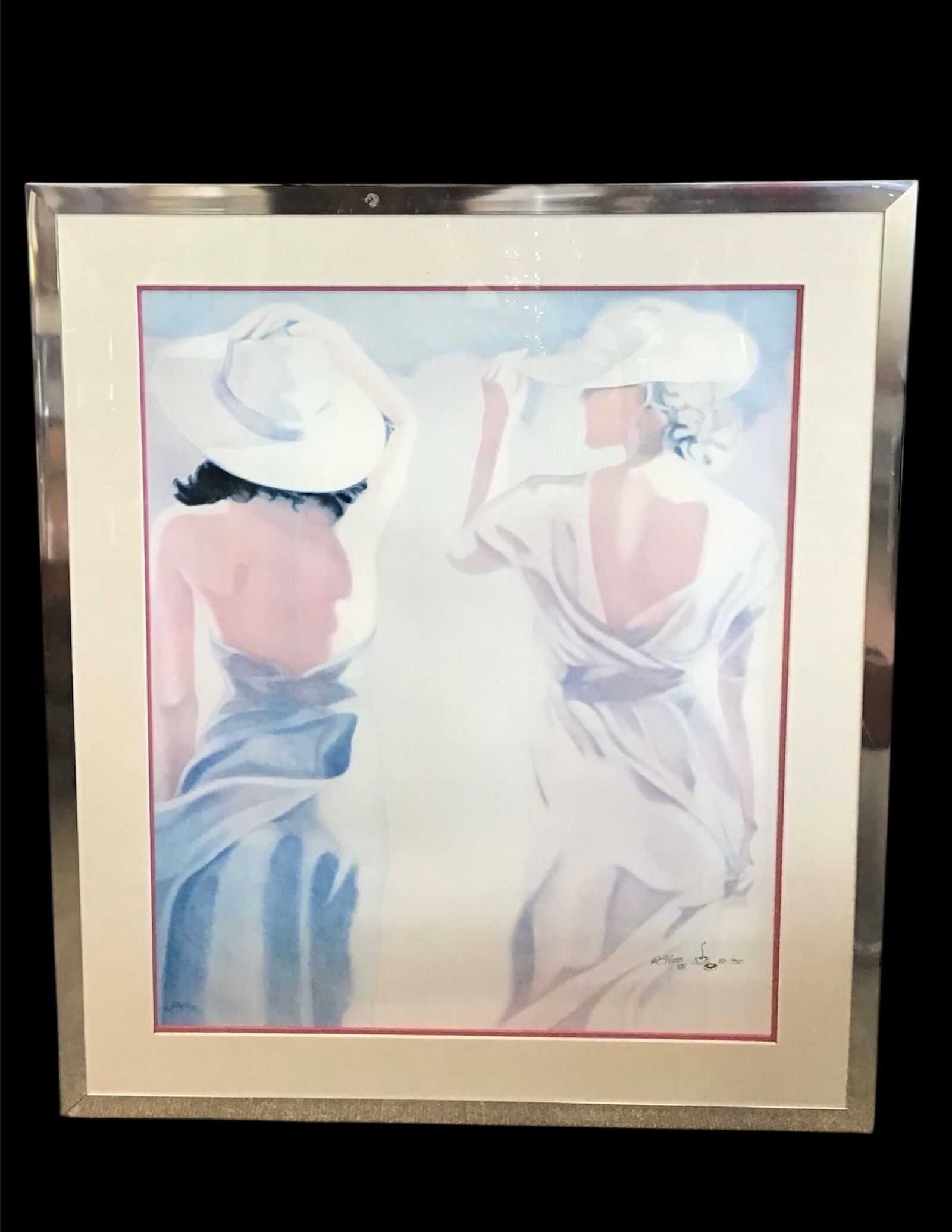 Large Framed matted and under glass Art by Stephen Reyes (1 of 5)