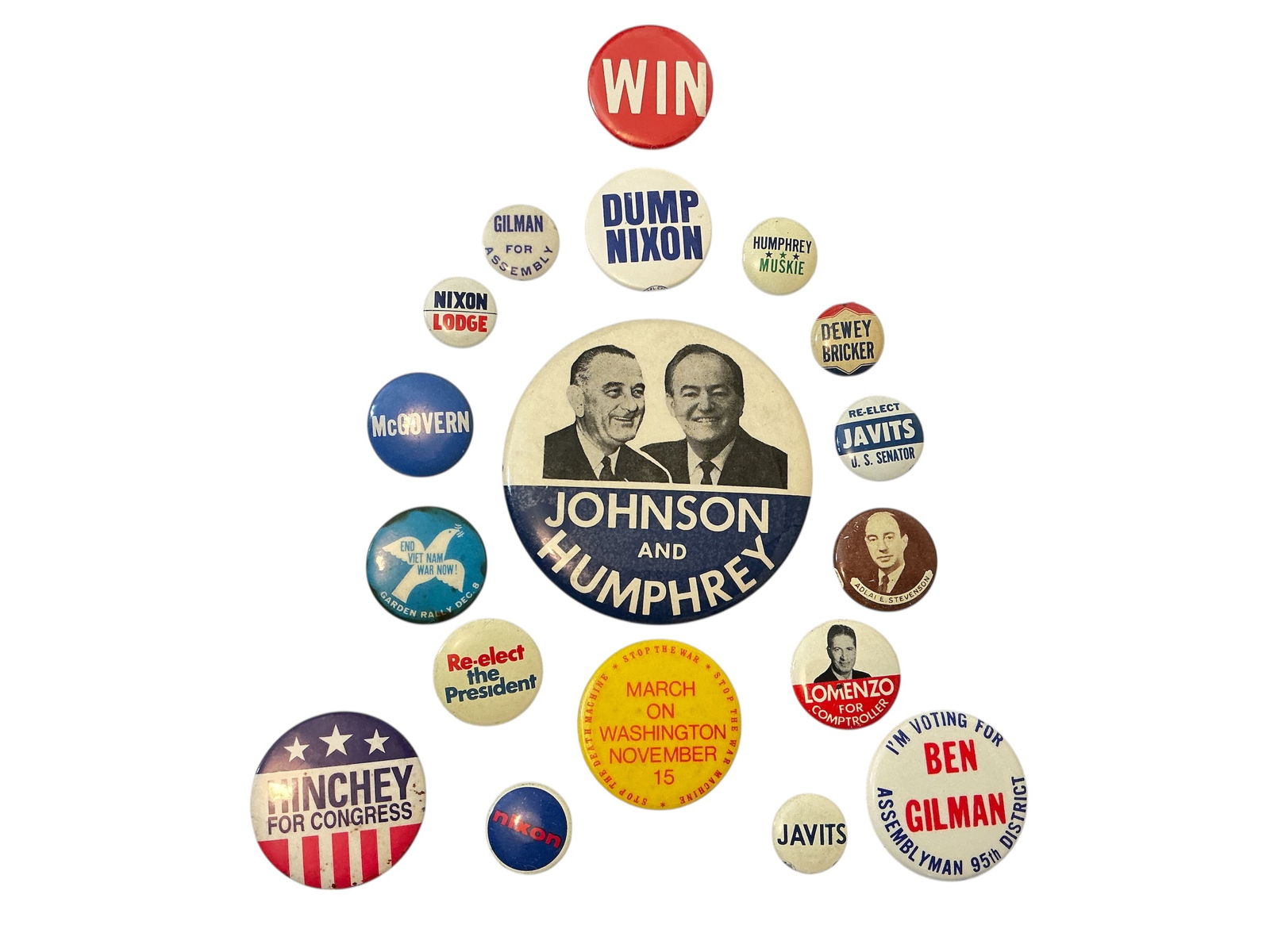Vintage Political Campaign Pins 1960s & etc: Vintage Political Campaign Pins 1960s &etc.
