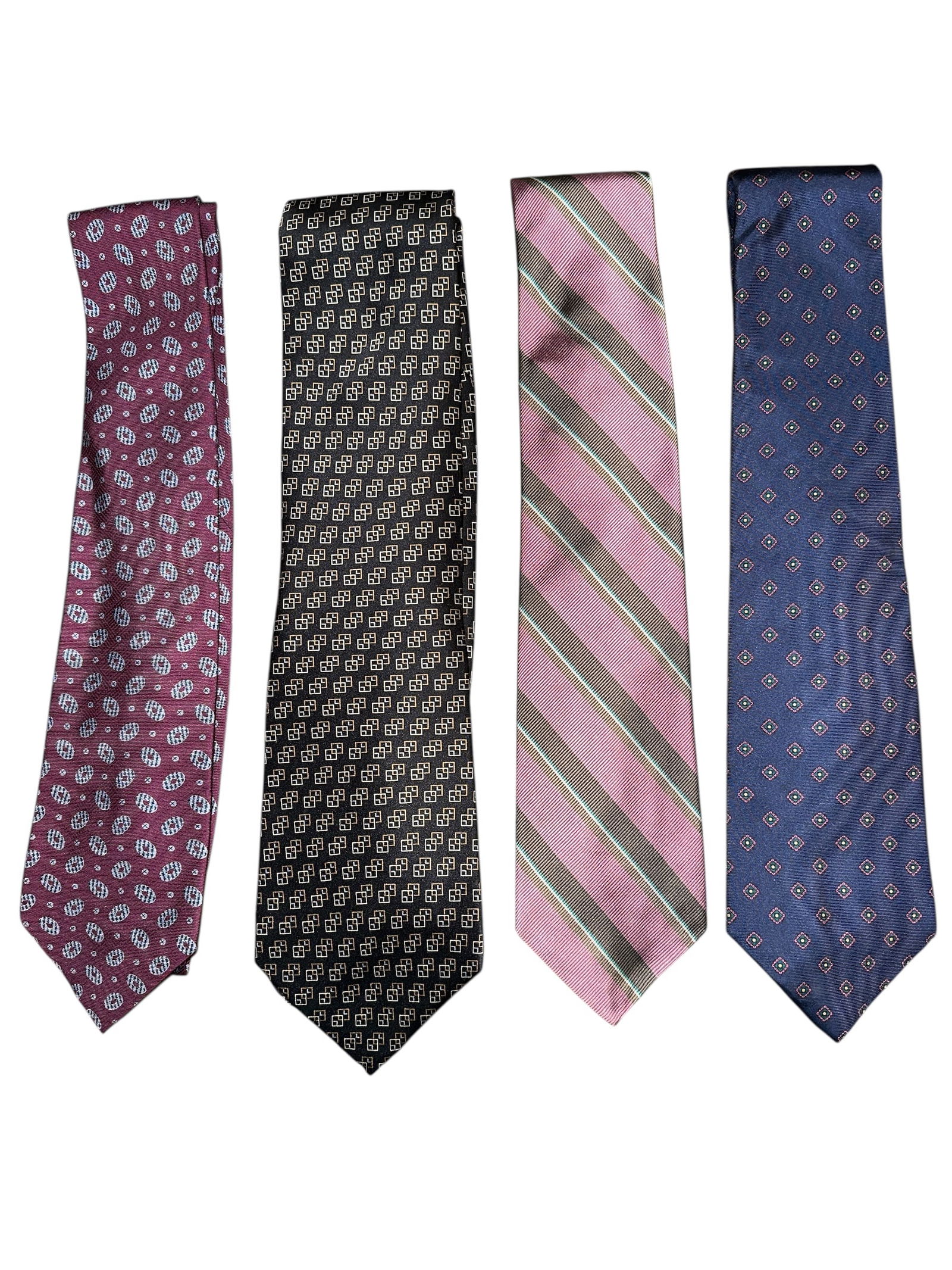 Vintage All Silk Neckties: Vintage All Silk Neckties . No pulls, stains, or odors.