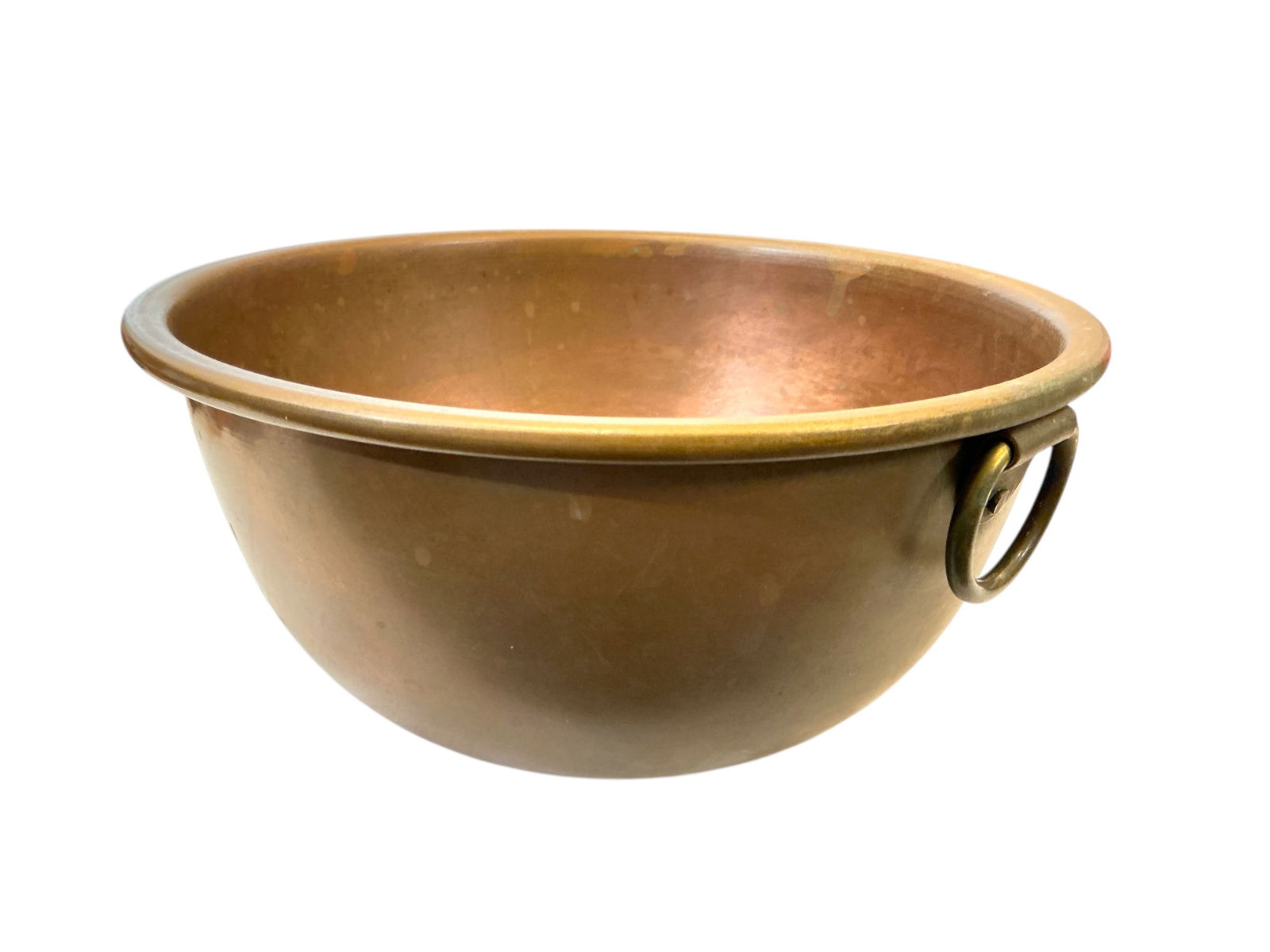 8 3/4” Copper Mixing Bowl Rounded Bottom (1 of 3)