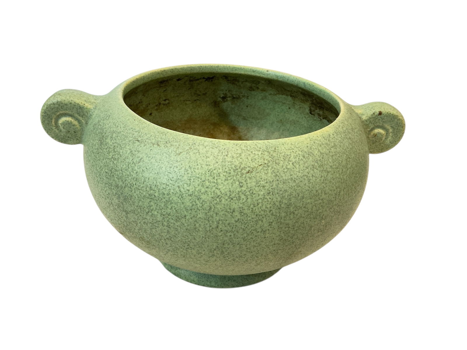 Vintage McCoy Floraline Pottery Planter Matte Olive Green Glaze: Vintage McCoy Floraline Pottery Planter Matte Olive Green Glaze . Floraline was the line produced by McCoy with a distinctive matte finish for commercial florists and is very collectible. No chips,
