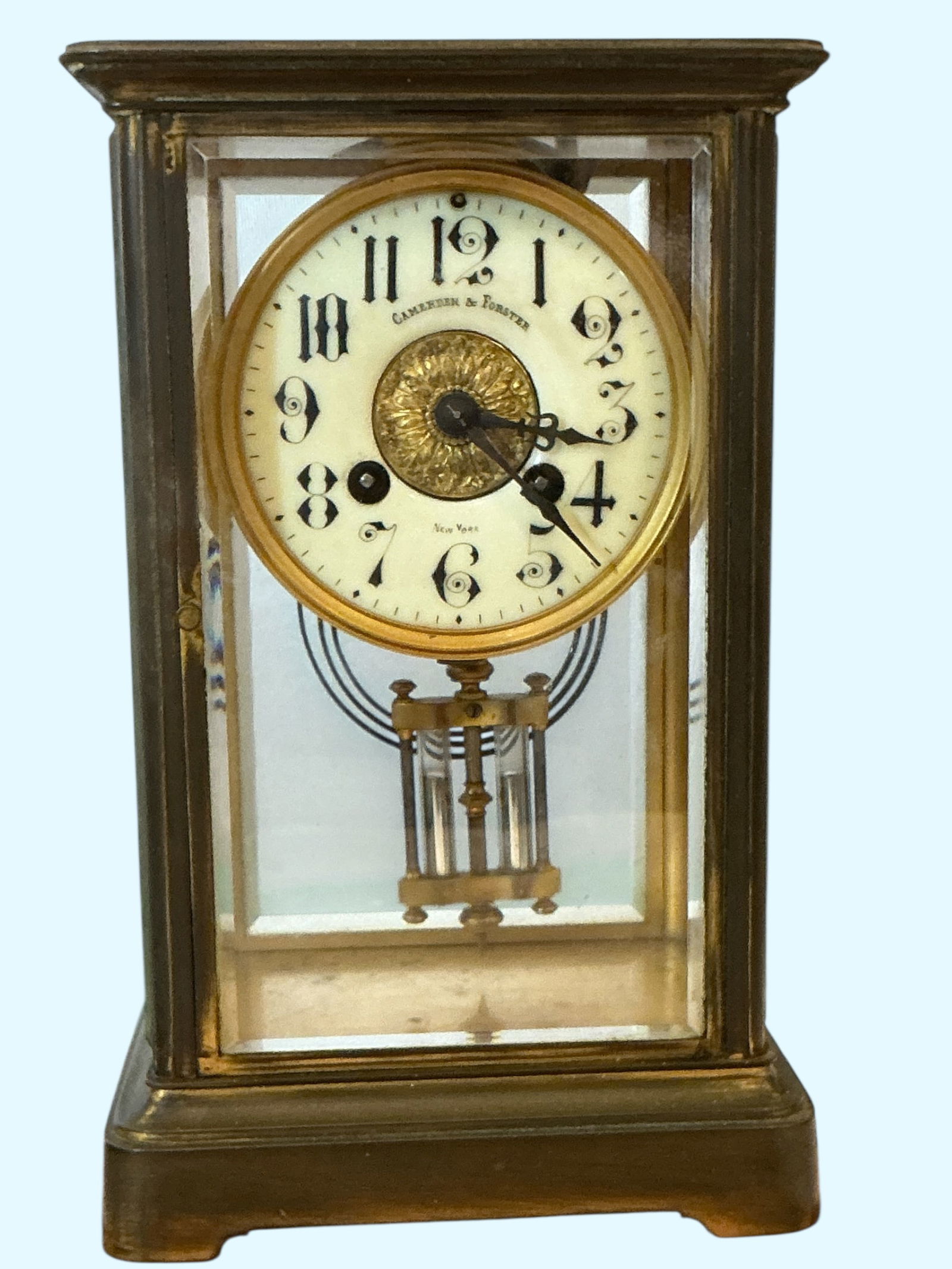 Vintage Camerden & Forster New York Mantle Clock (1 of 4)