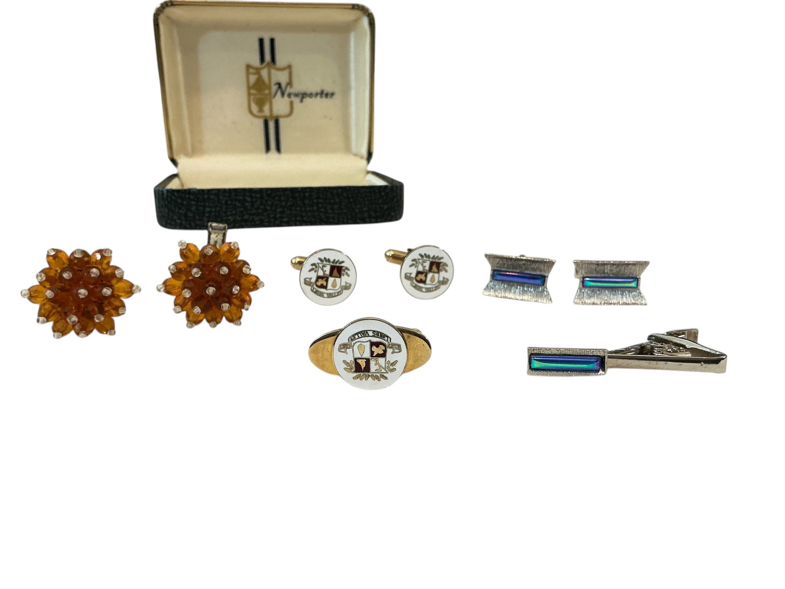 Vintage Cuff Links, Tie Clips, and etc: Vintage Cuff Links, Tie Clips, and etc