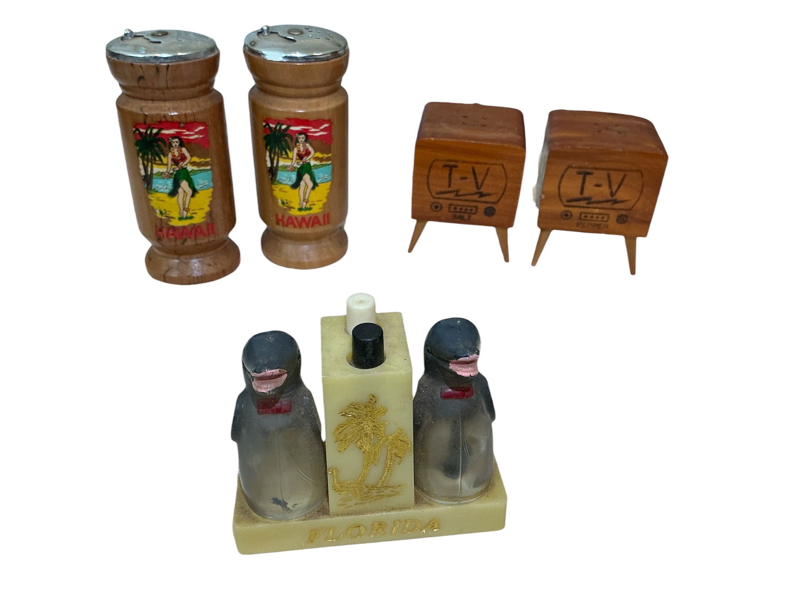 Mid-century Souvenir Salt and Pepper Shakers (1 of 6)