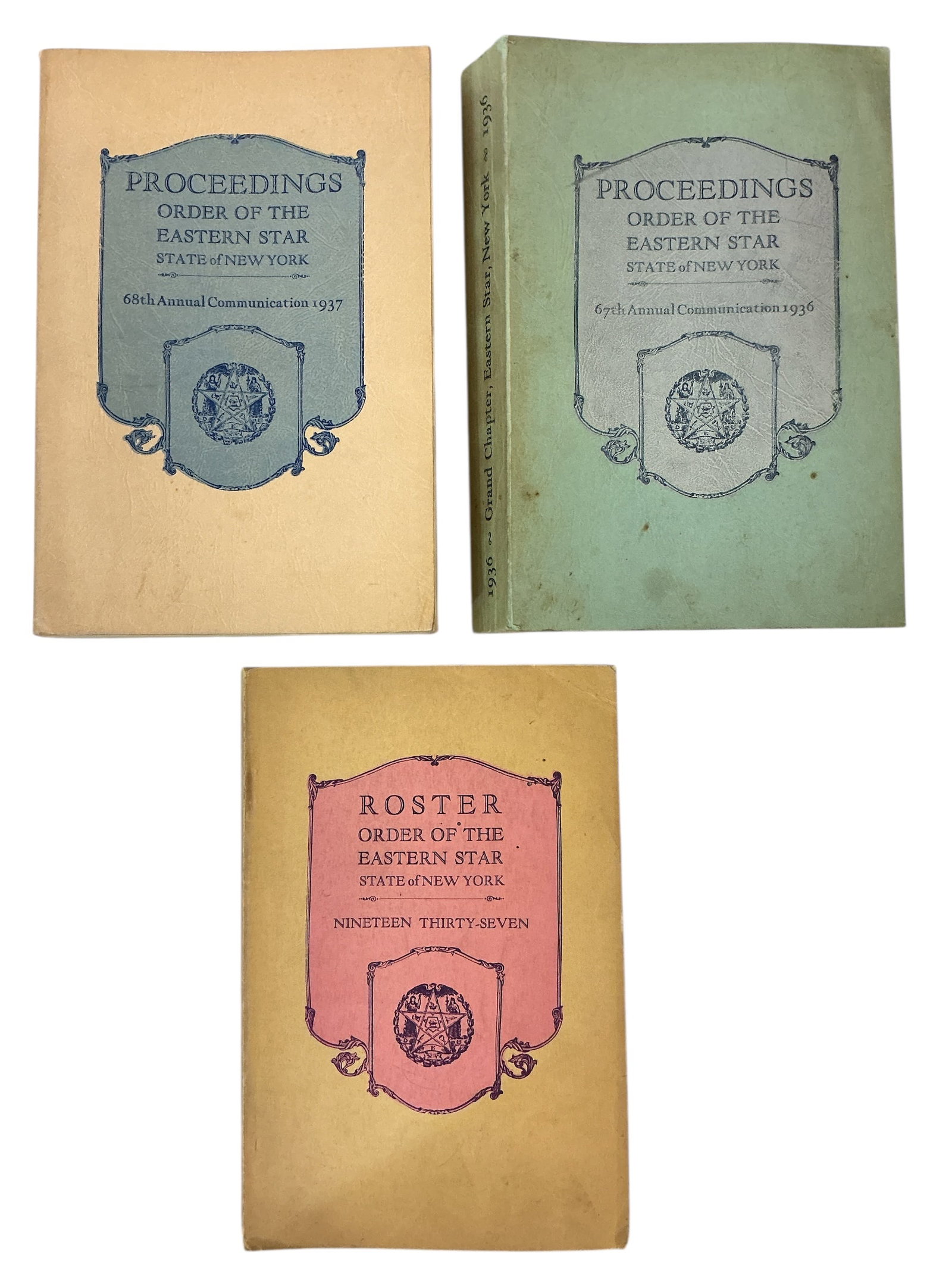 Order of the Eastern Star Proceedings 1936 & 1937 Roster 1937 (1 of 2)