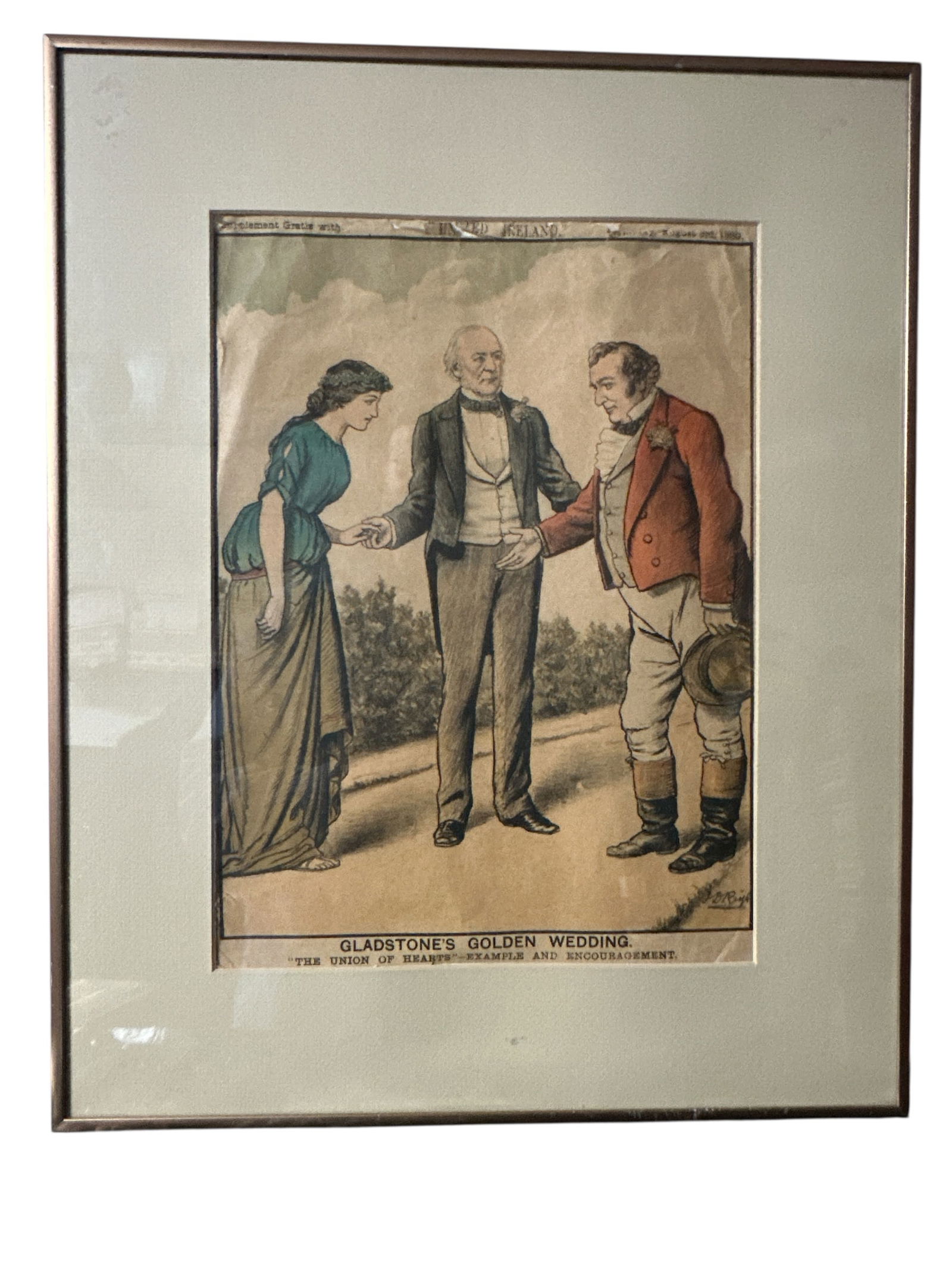 Framed Print United Ireland Supplement GLADSTONE’S GOLDEN WEDDING (1 of 4)