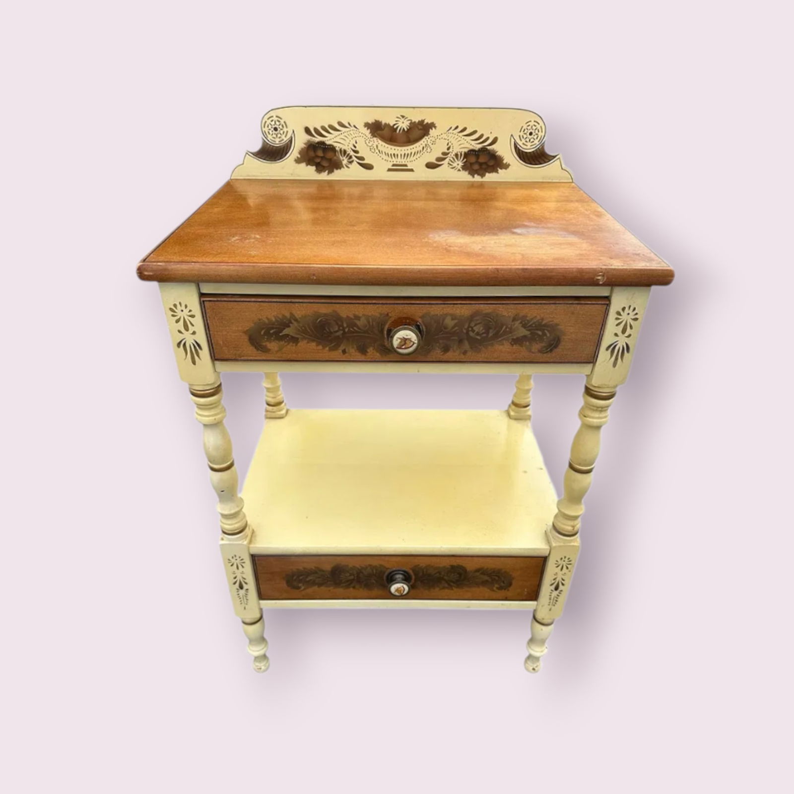 Vintage Hitchcock 2-drawer Stand (1 of 6)