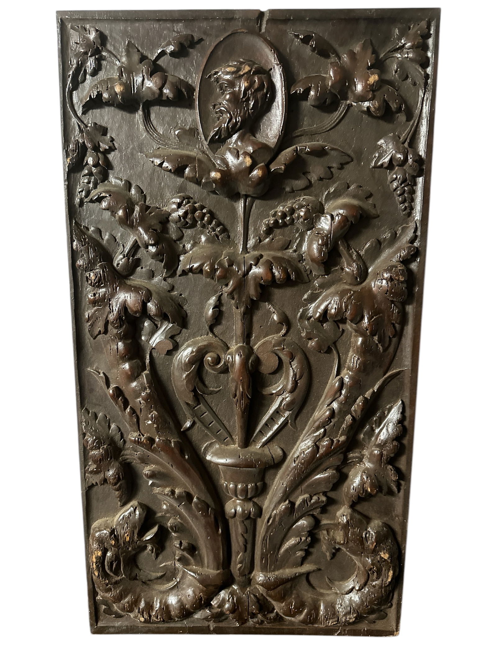 Antique Handcarved Wooden Panel (1 of 3)