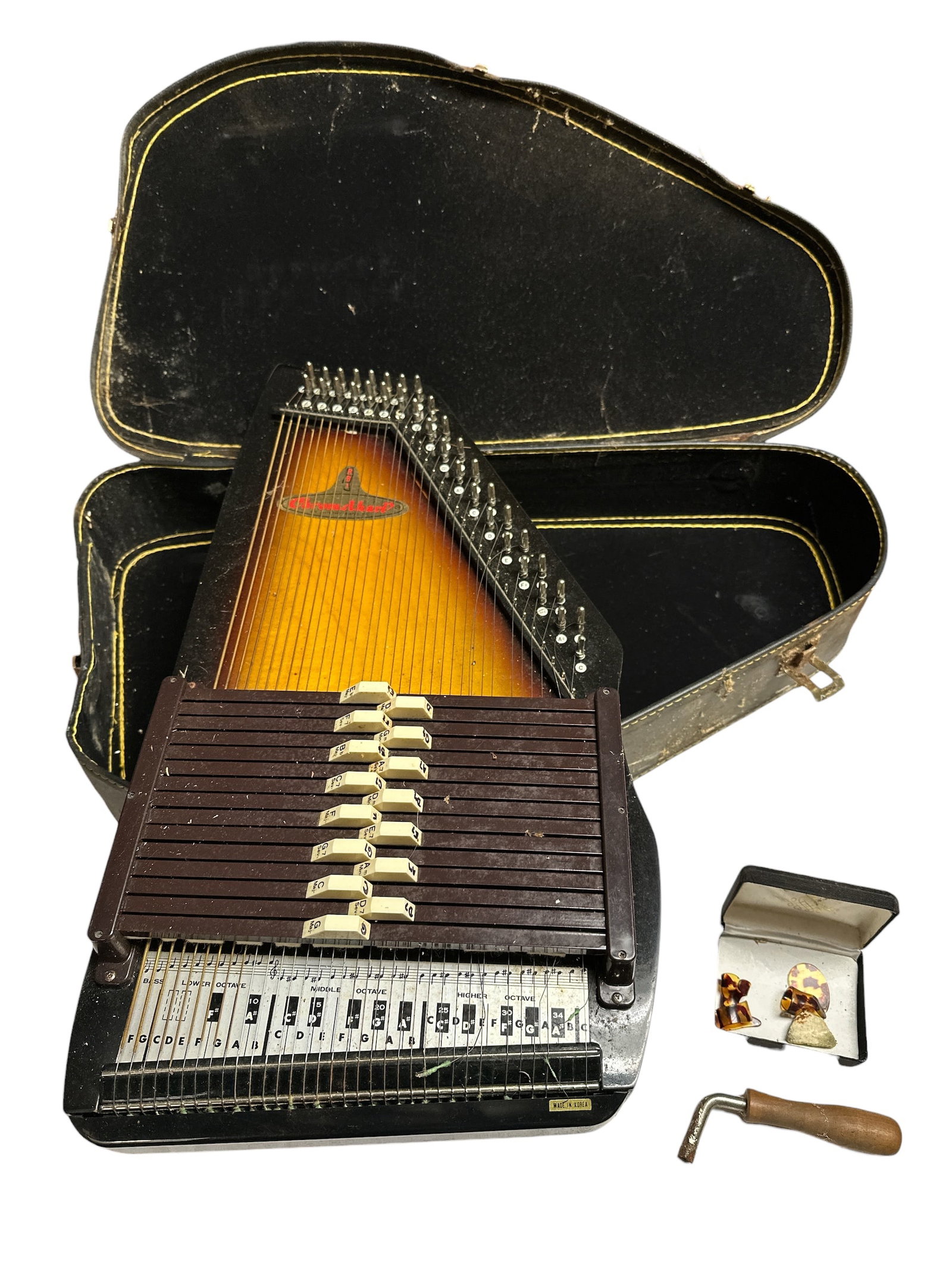 Vintage ChromAharp Autoharp with case and accessories (1 of 8)