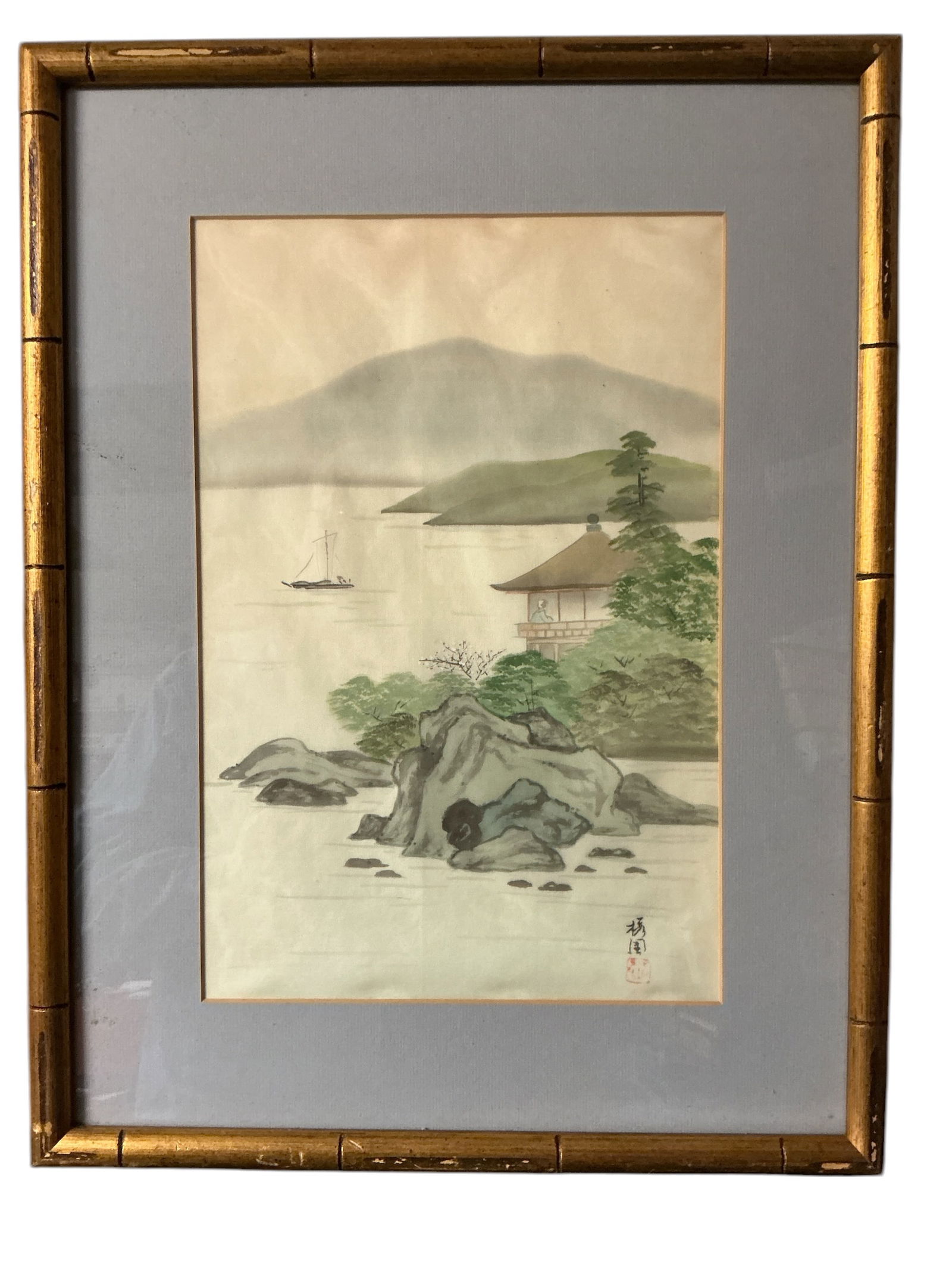 Framed Asian Landscape Painting (1 of 4)