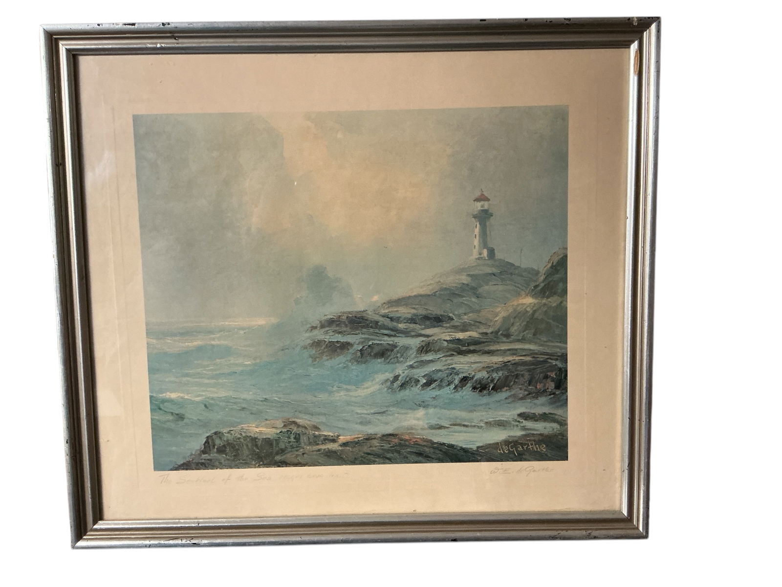 DeGarthe SENTINEL OF THE SEA Vintage Print (1 of 5)