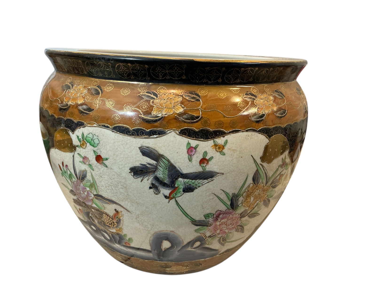 Vintage Large Chinese Porcelain Jardinière (1 of 7)