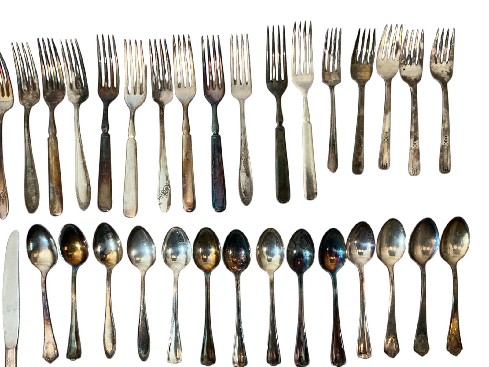 65pc Silverplate Flatware and Serving - 3