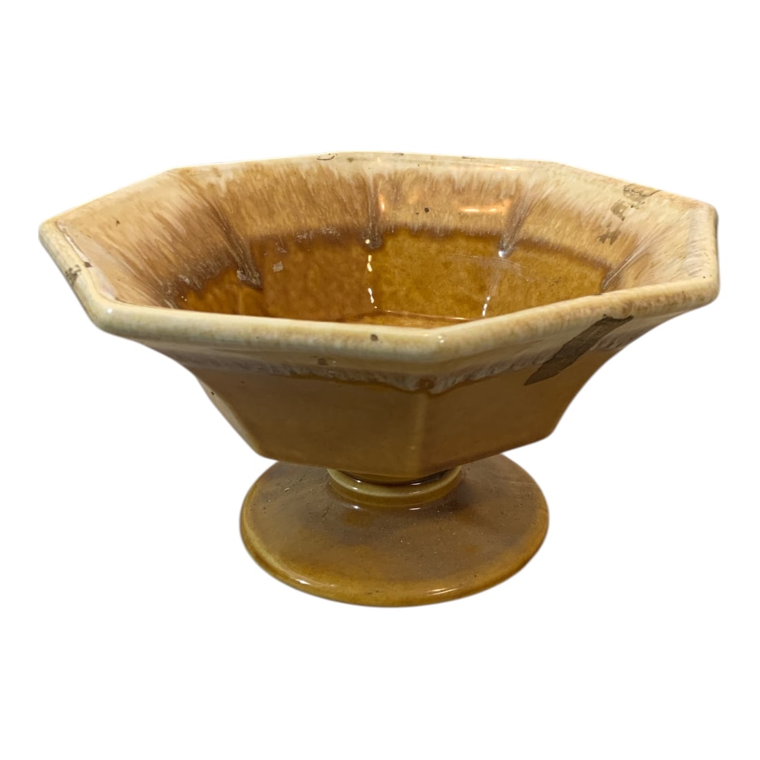 Hexagonal Ceramic Planter Marked 425~USA - 4