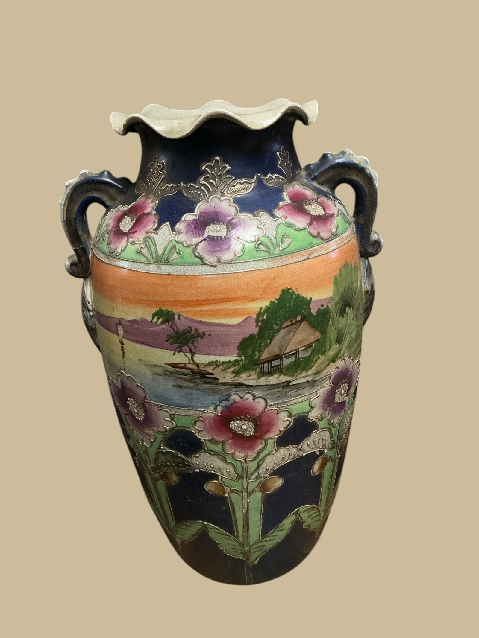Vintage large Asian Vase (1 of 5)