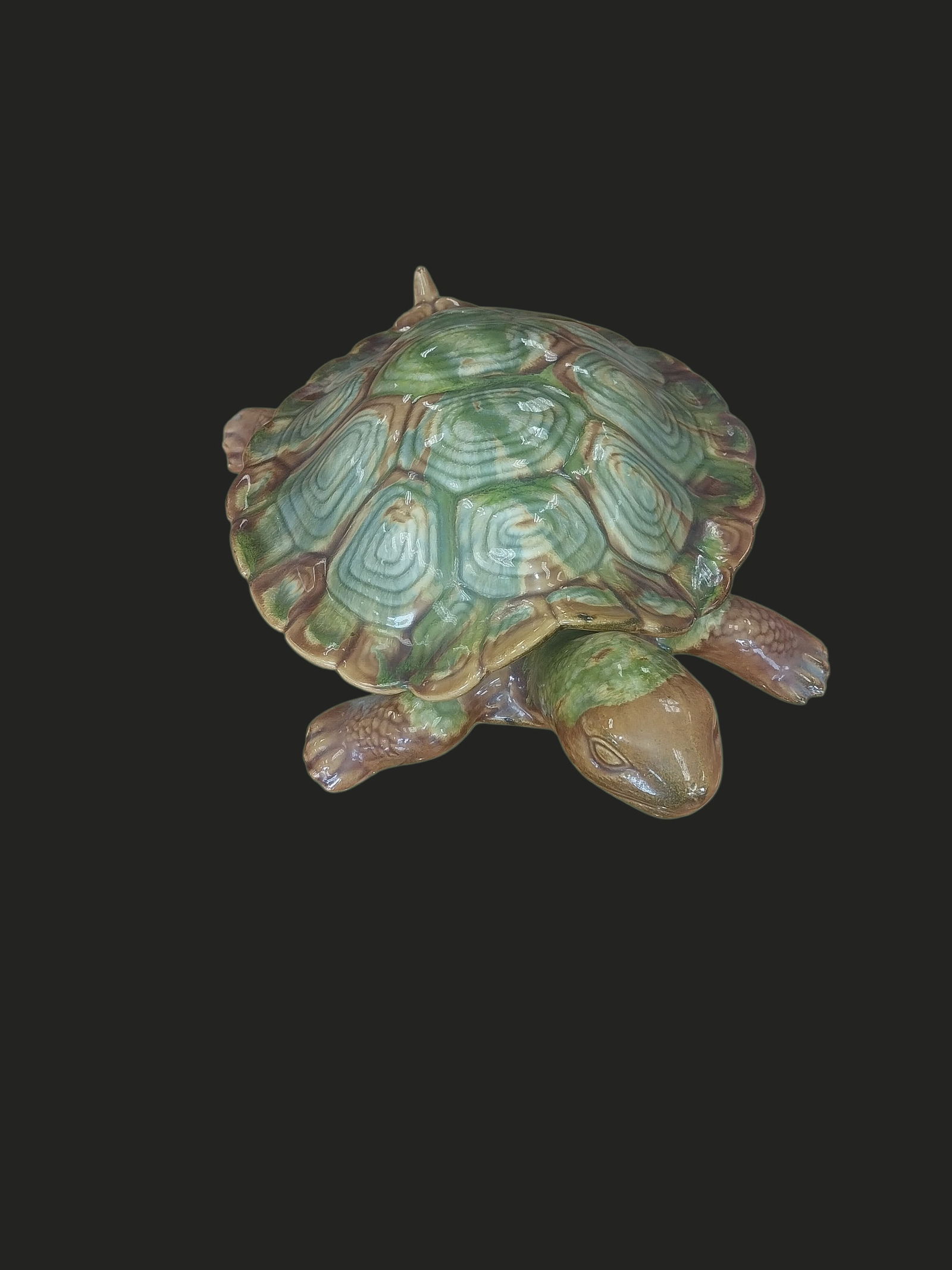 Vintage Magolica Turtle Trinket Box (1 of 6)