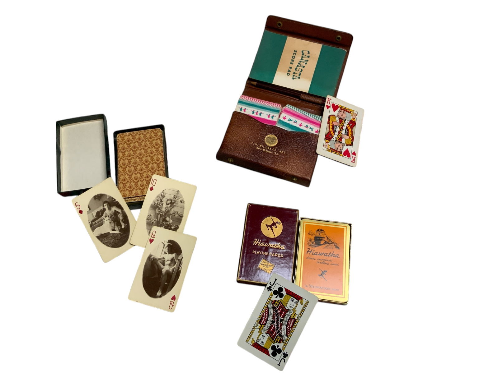 Vintage Playing Cards Hiawatha, Bo-Tree, F. D. Wilcox (1 of 8)