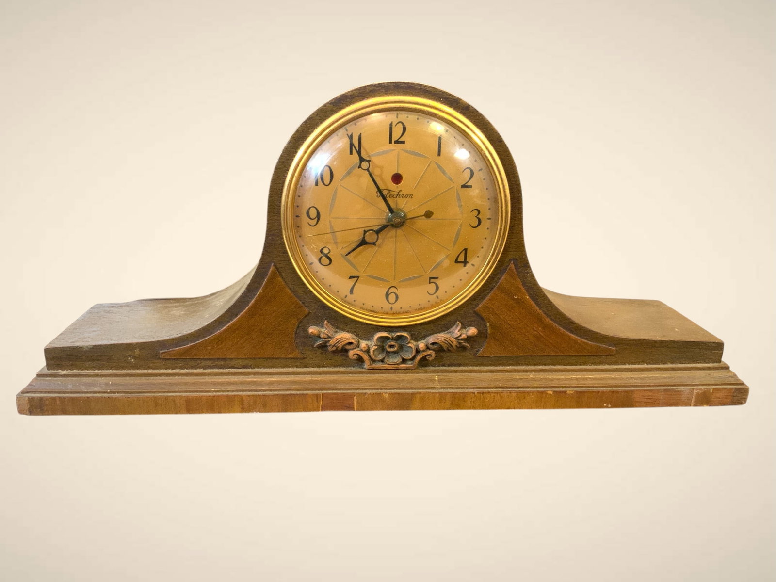 Art Deco Electric Mantel Clock Warren Telechron (1 of 4)