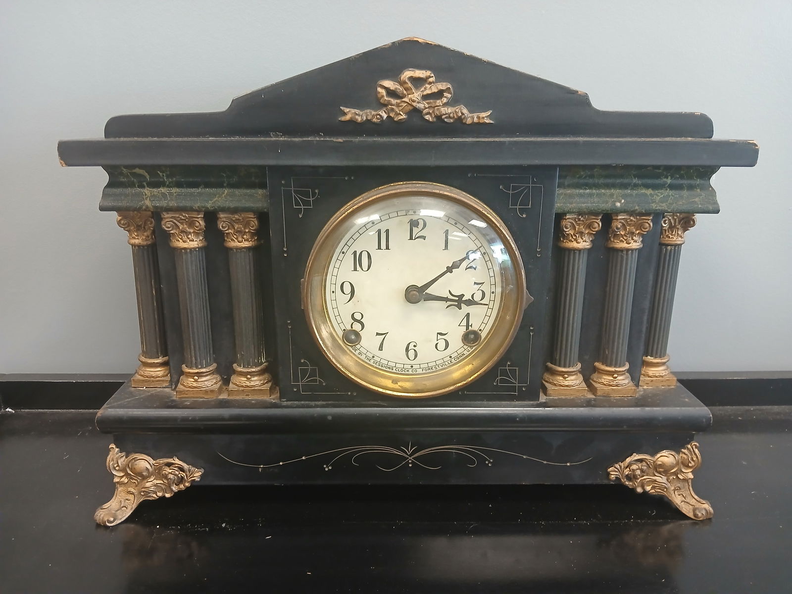 Antique Sessions mantal clock (1 of 5)