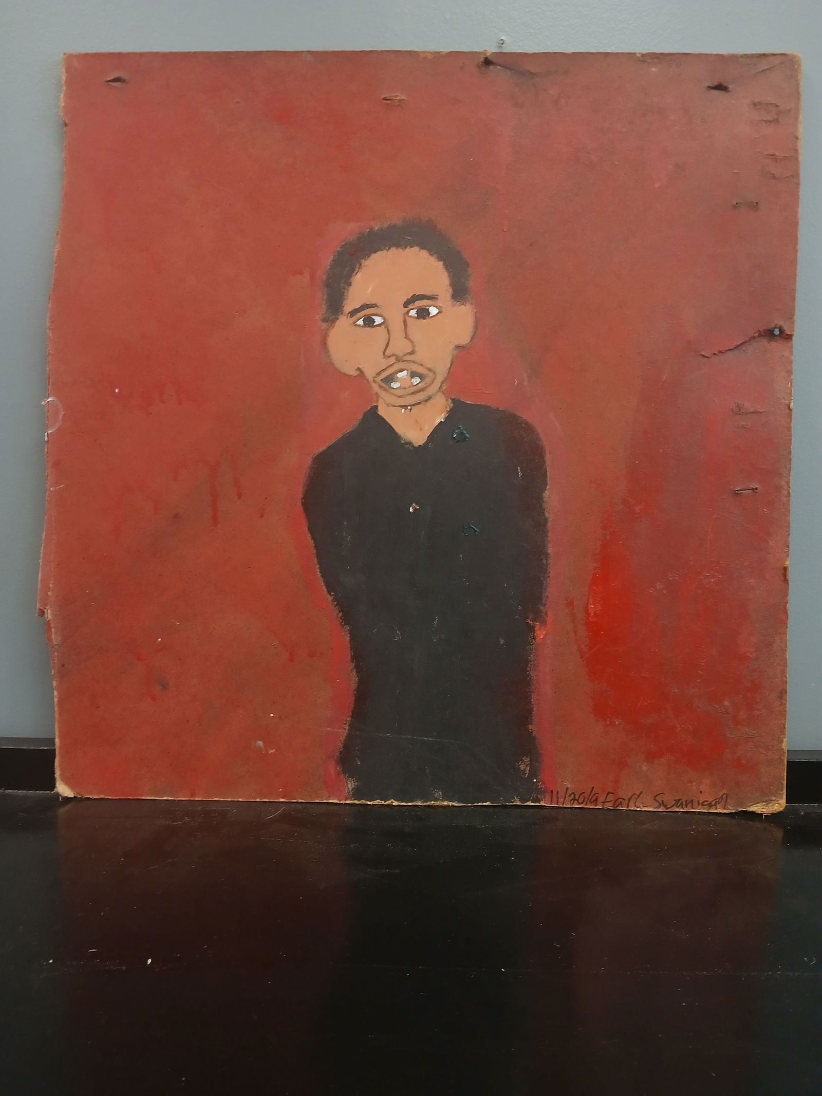 Original Outsider Art by Earl Swanigan listed artist from Hudson N.Y. (1 of 4)