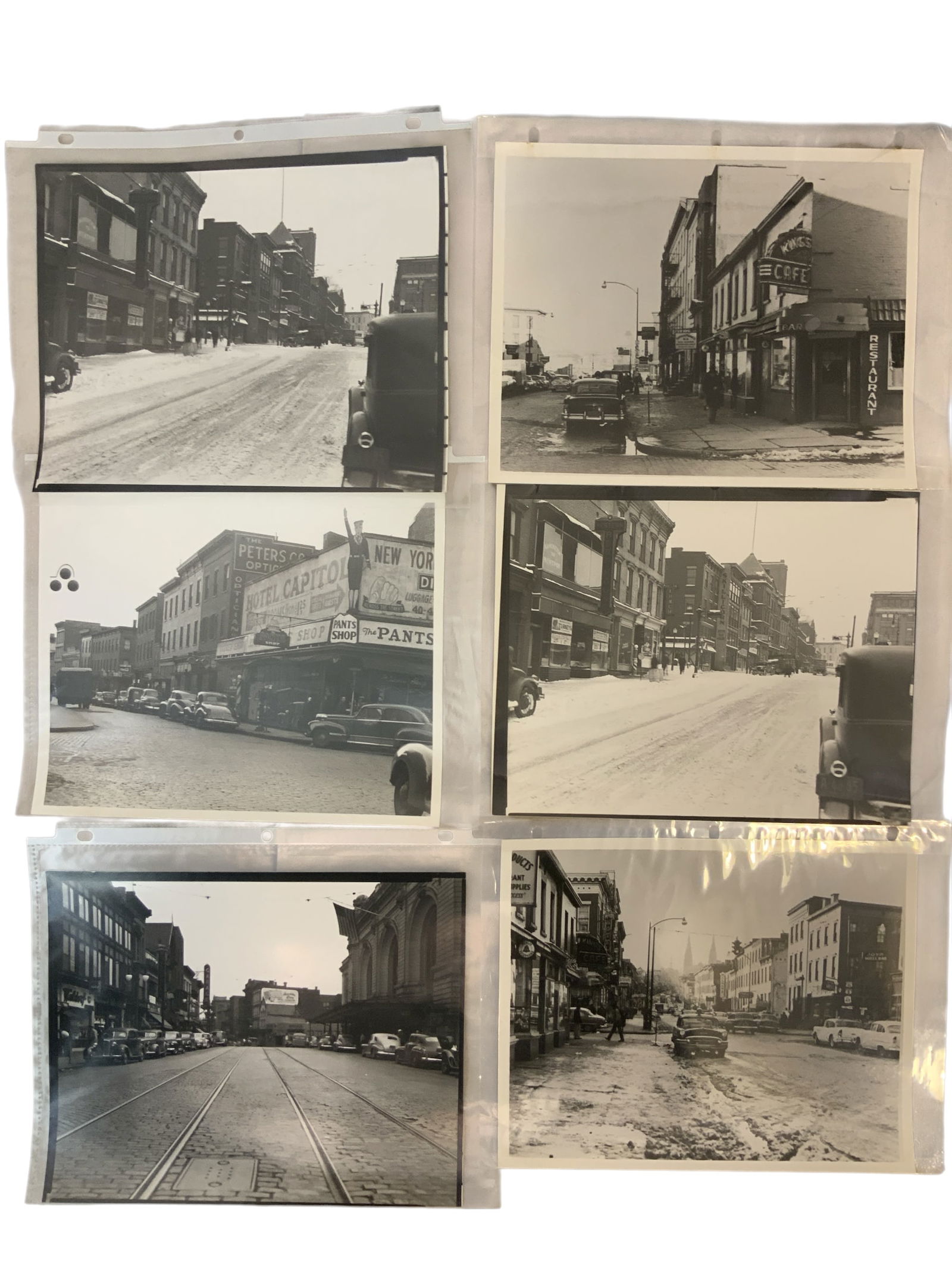 Early 20th Century B&W City Scenes Albany, NY NewarK, NJ Brooklyn? (1 of 6)