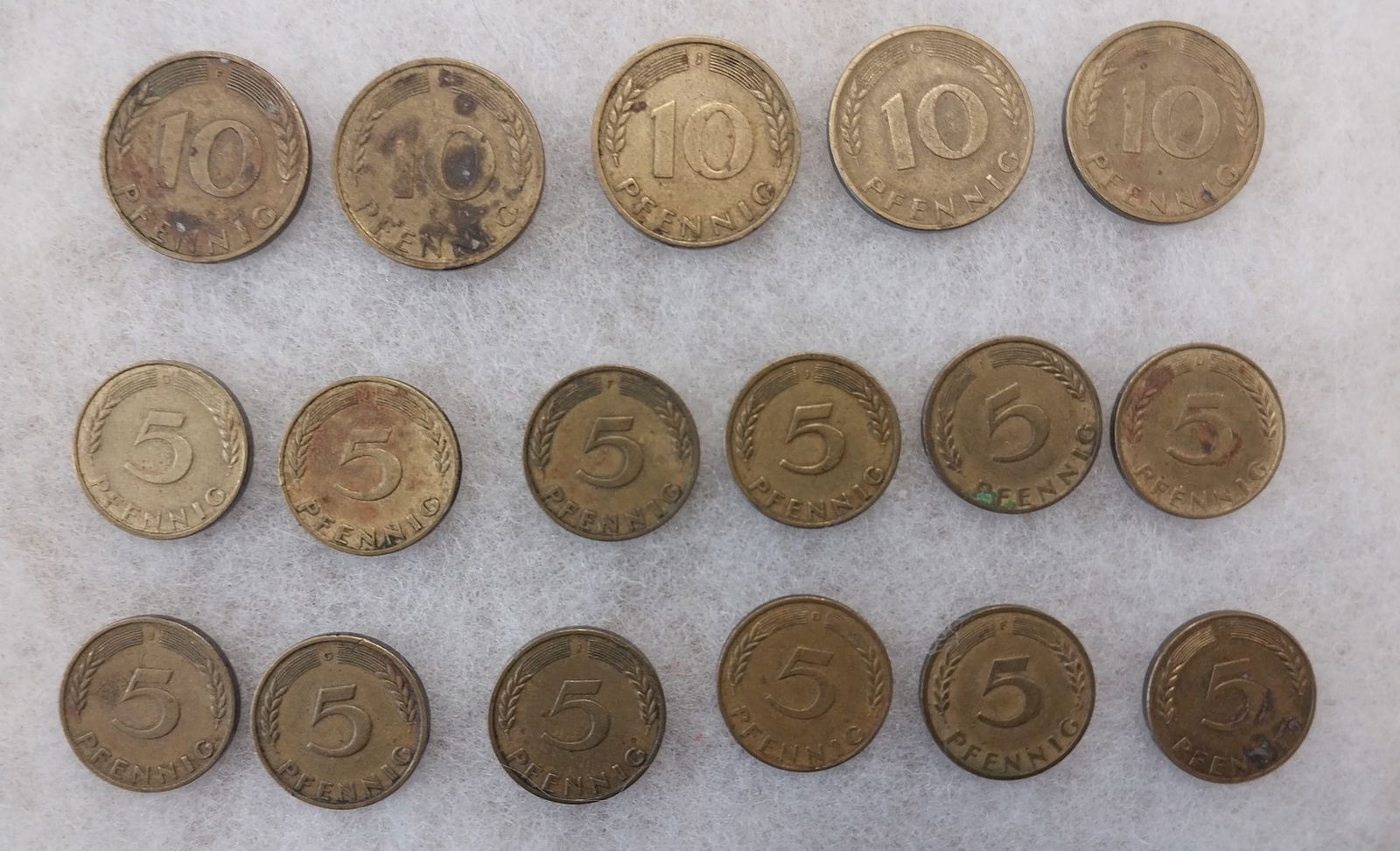 Collection of 17 Vintage 1950's 60's West Gremany Coins (1 of 3)