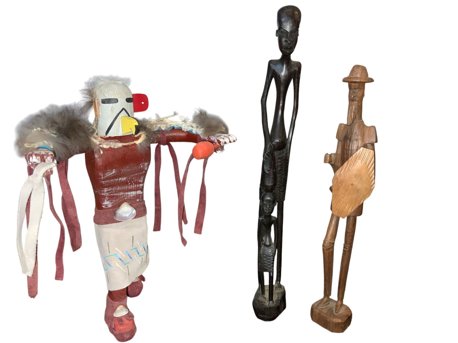Tribal Folk Art Figures and Etc. 3pc (1 of 6)