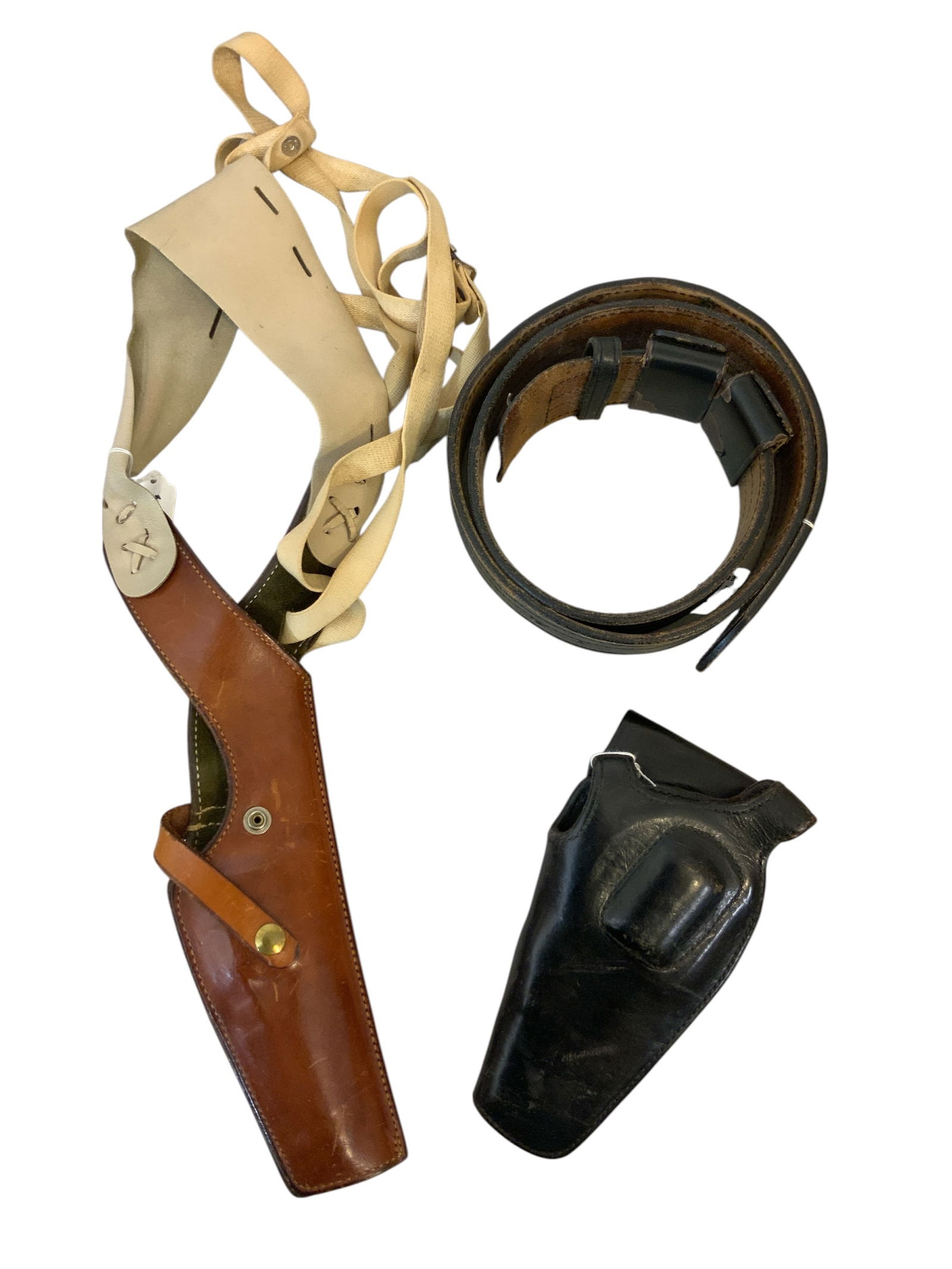 Leather Safariland 101 Shoulder Holster, Don Hume Duty Belt, Bianchi Holster #2800 (1 of 10)