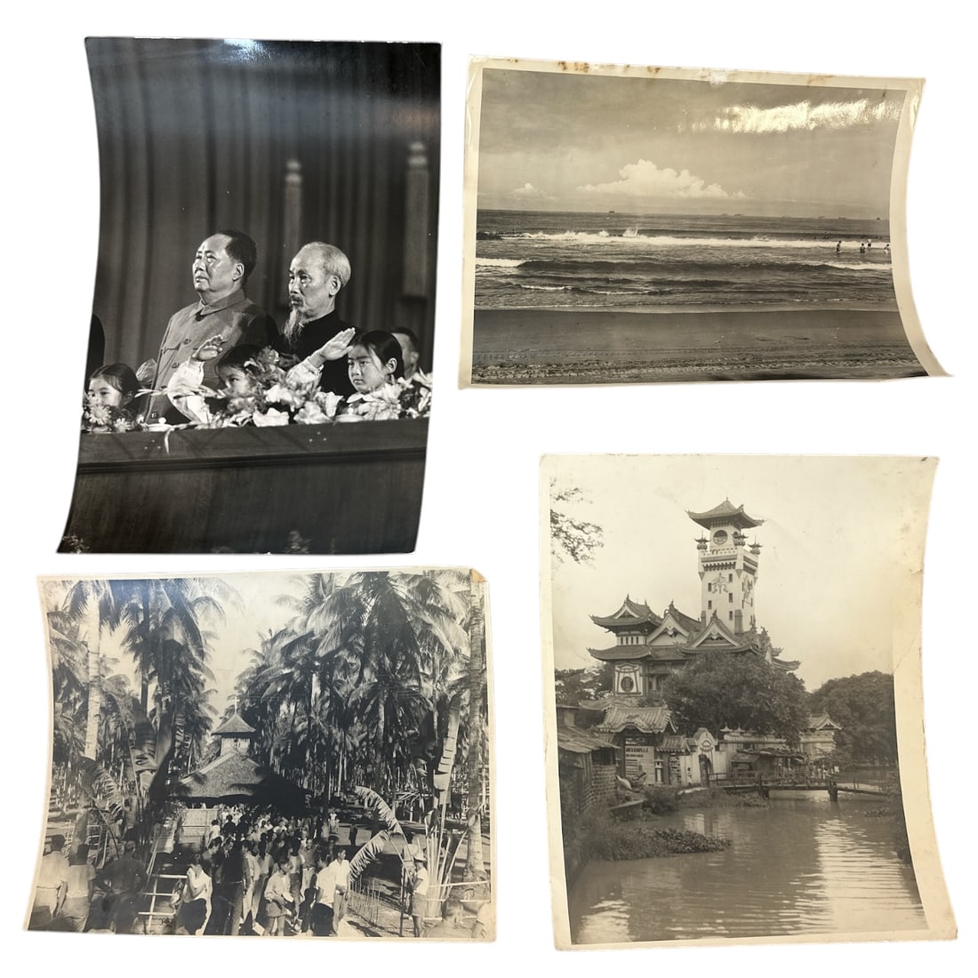 Vintage B&W Photos Chinese / Asian Themes Mao Tse-tung China Sea etc (1 of 6)