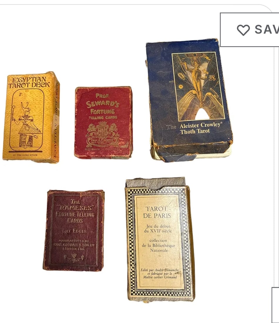 (5) vintage tarot card decks (1 of 2)