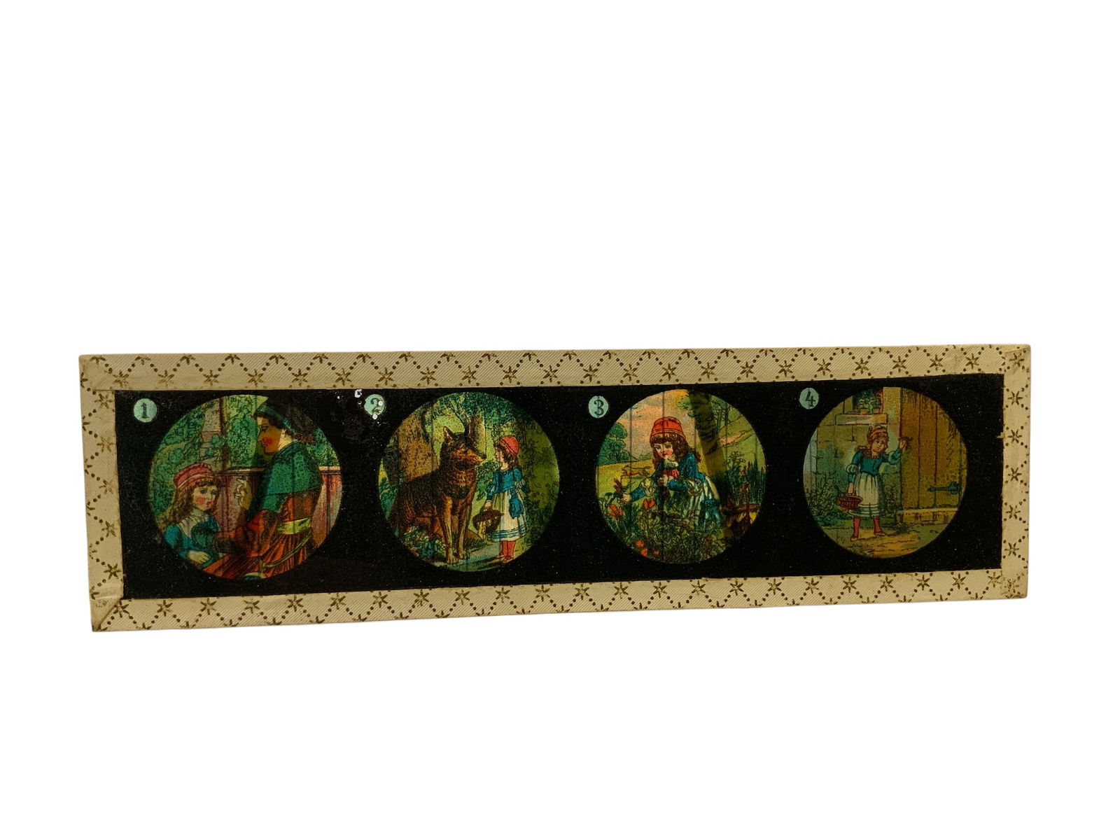 Antique German Magic Lantern Glass Slides Fairy Tales Set of 12 (1 of 15)