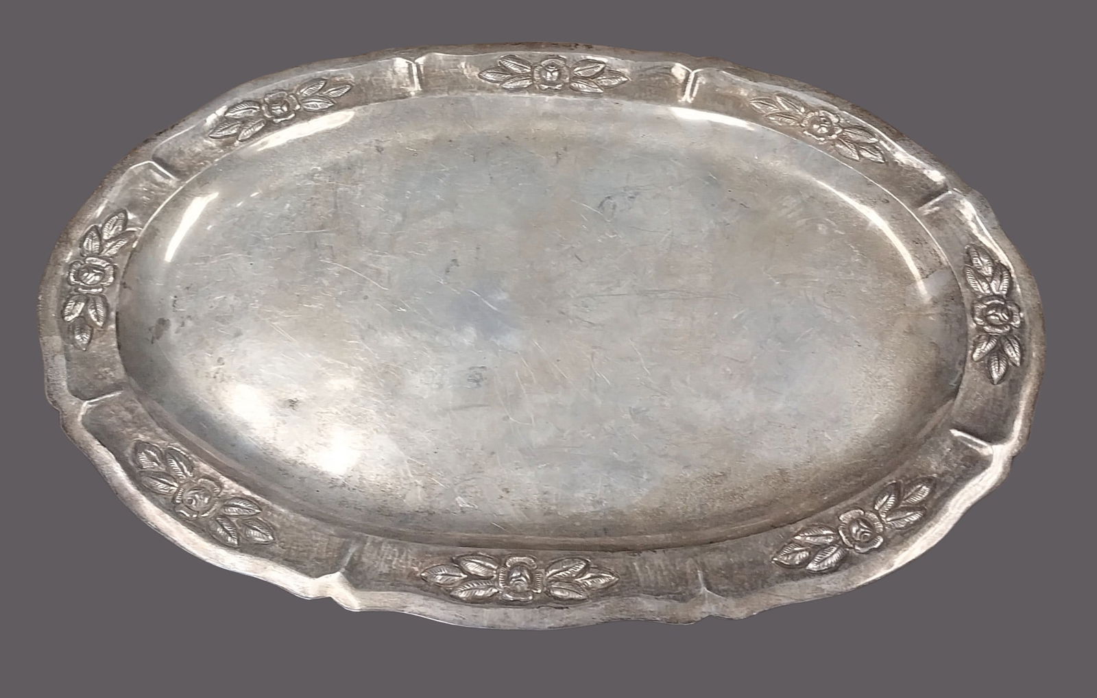 56.5 Troy Oz Streling Silver Large Tray (1 of 3)