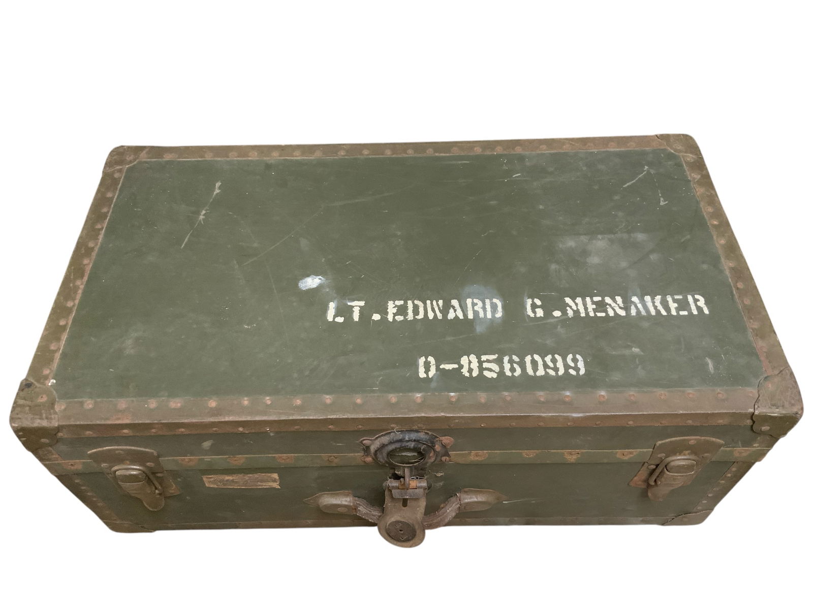 Vintage Military Footlocker (1 of 7)