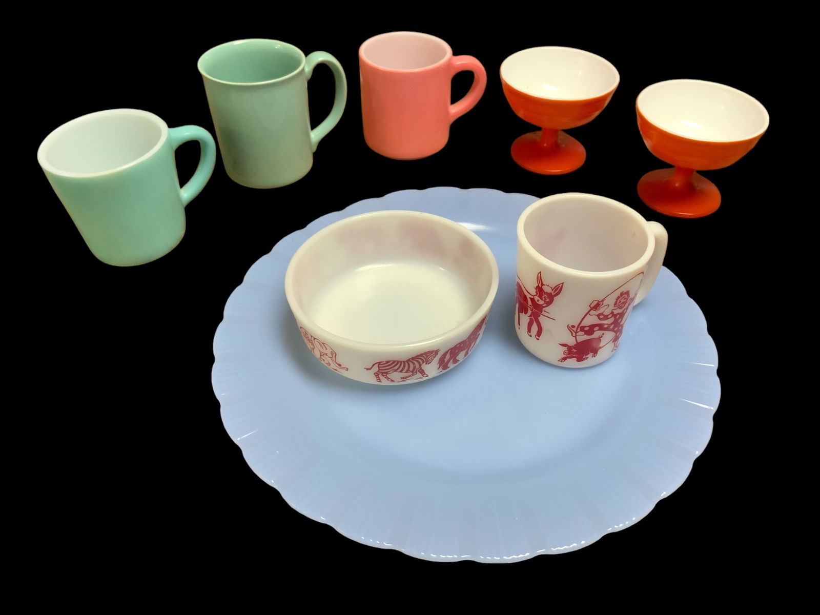 MCM Child's Bowl & Cup, Mugs, Ice Cream Dishes (1 of 7)