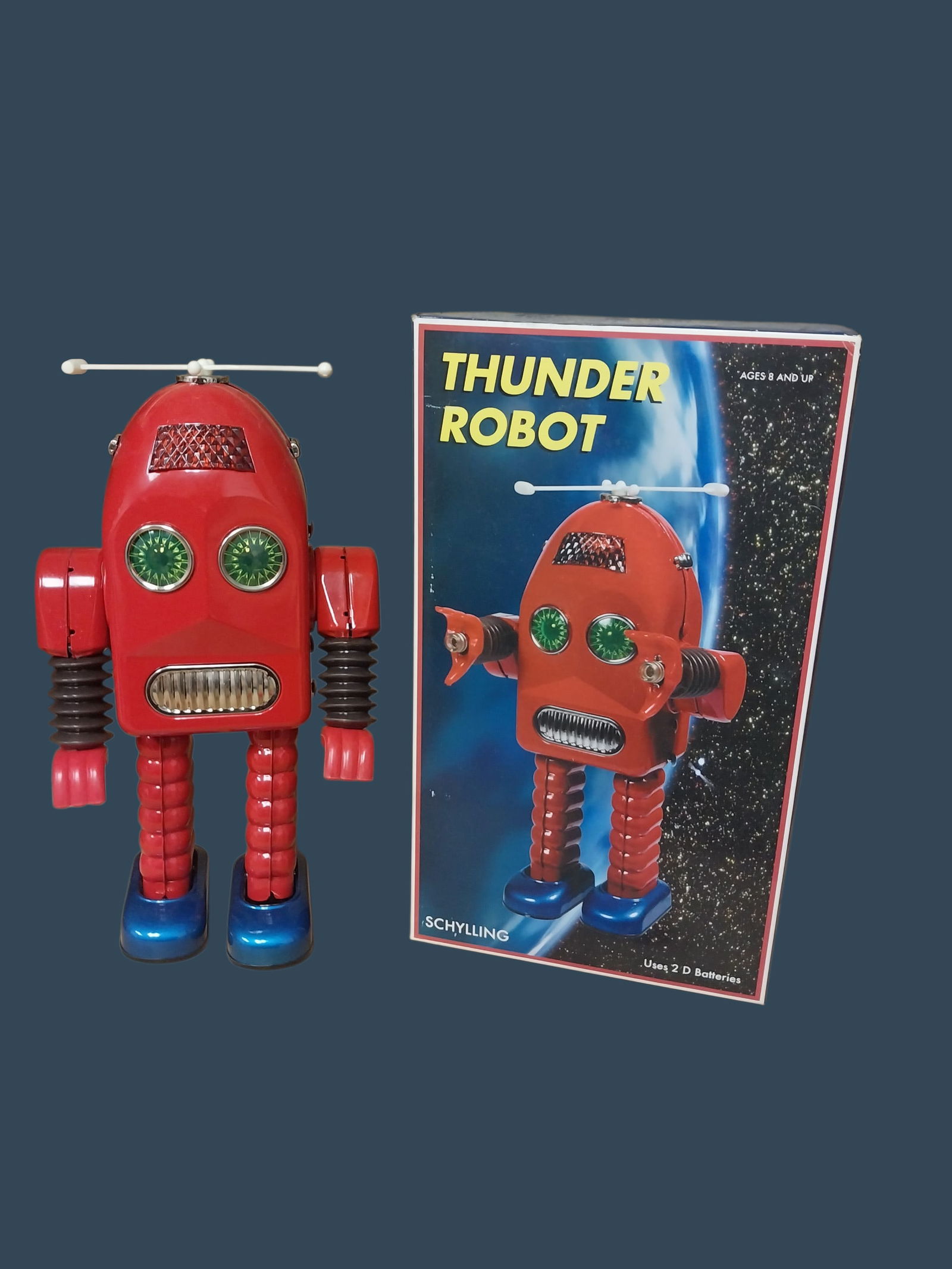 Schylling Thunder Robot Battery Operated Tin Toy 1997 (1 of 5)