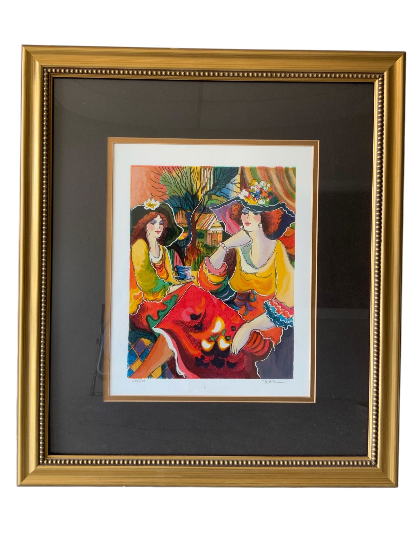 Patricia Govezensky "Friends By The Bayside" Limited Edition Print 240/325: Patricia Govezensky "Friends By The Bayside" Limited Edition Print 240/325. 19" x 21 1/2".=========================PLEASE READ===================Shipping for this lot is available ONLY THROUGH