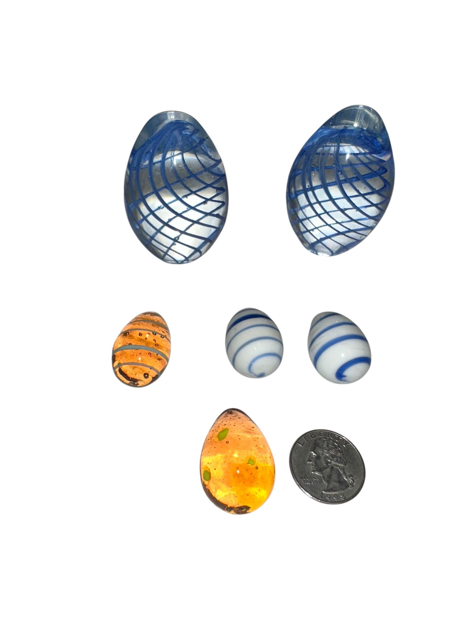 (7) Glass Eggs / Paperweights (1 of 2)