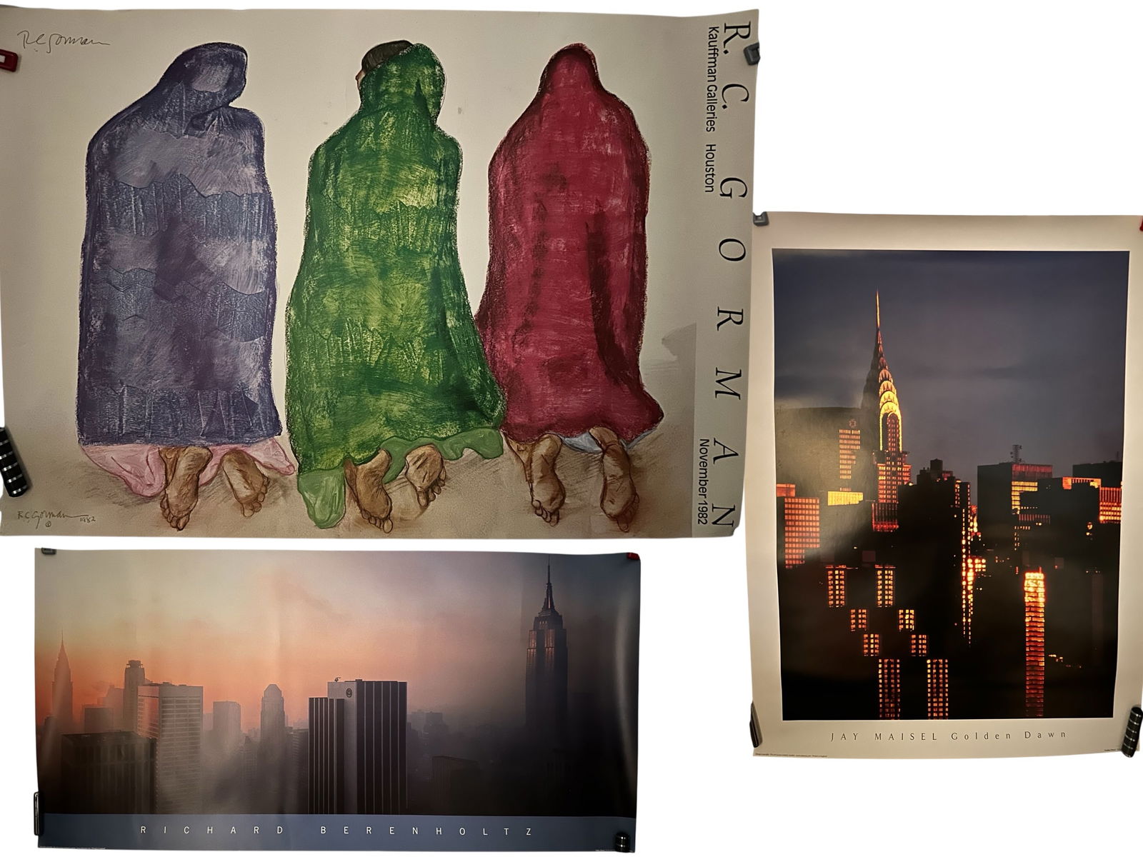 (3) Posters R C Gorman Kauffman Galleries Jay Maisel Golden Dawn Richard Bereholtz (1 of 7)